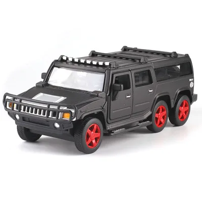 Горячая 1:32 шестиколесная Hummer сплава Полиция внедорожных игрушечные машины Звук Свет задерживаете игрушечный танк автомобилей для детей Подарки - Цвет: 7