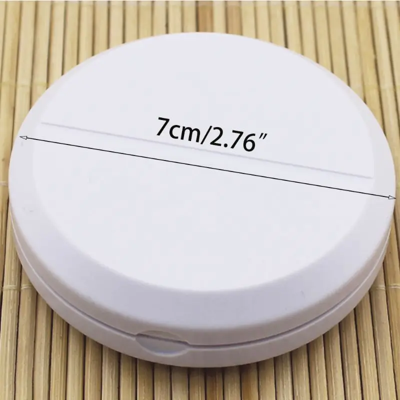 Home Portable Round Shape Pill Splitter Case Medicine Tablet Cutter Holder Doser Divide Storage Compartment Box Safety Shield