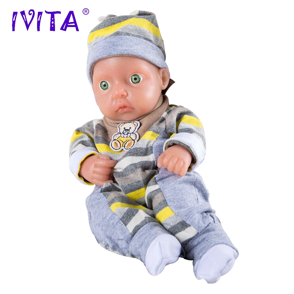 IVITA WG1504 28 см 0 85 кг полностью силиконовый боди Reborn Baby Girl Dolls Boneca Juguetes Alive Toys для детей