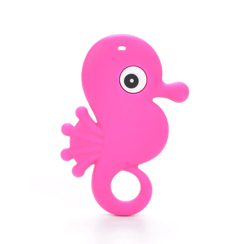 Seahorse 04 1 шт. Прорезыватели для зубов мультфильм жидкий мороженое силиконовая подвеска-прорезыватель подвеска с кулоном в виде фигурки енота Аксессуары для младенцев жевательные - Окраска металла: Seahorse 04
