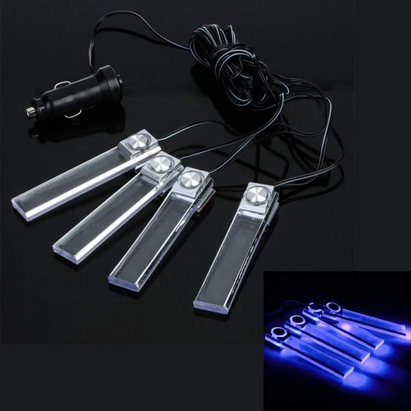  4x Ambient Light LED Atmosphere Light Auto Interior Inner Door Bowl handle Armrest Light Car Door I - 4000083562101