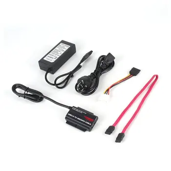 

Multi-function USB 3.0 to 2.5"3.5" SATA IDE HDD DVD-RW DVD-R0M CD-ROM Combo CD-RM Adapter Portable Converter Cable With CD