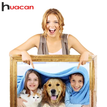 

Huacan Photo Custom Family Diamond Embroidery Diamond Painting Full Square/Round Drill Diamond Mosaic Pet Picture By Rhinestones