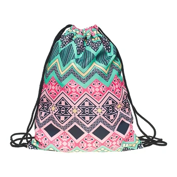 

Travel Practical Printed Gift Daily Shopping Casual Fashion Oxford Cloth Foldable Drawstring Backpack