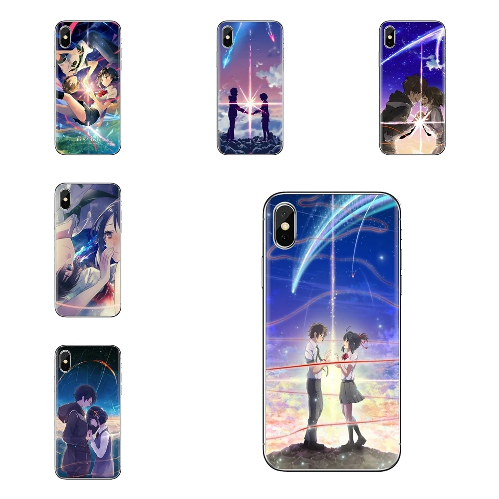 Transparent Soft Shell Covers For Samsung Galaxy J1 J2 J3 J4 J5 J6 J7 J8 Plus 2018 Prime 2015 2016 2017 anime movie your name |
