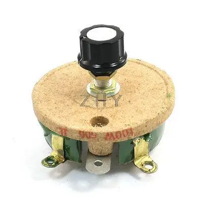 

Wirewound Ceramic Potentiometer Variable Rheostat Resistor 100W 500ohm