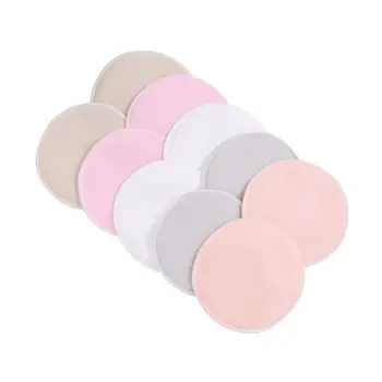 

Organic Bamboo Nursing Breast Pads - 14 Washable Pads + Wash Bag - Breastfeeding Nipple Pad for Maternity - Reusable Nipplecover