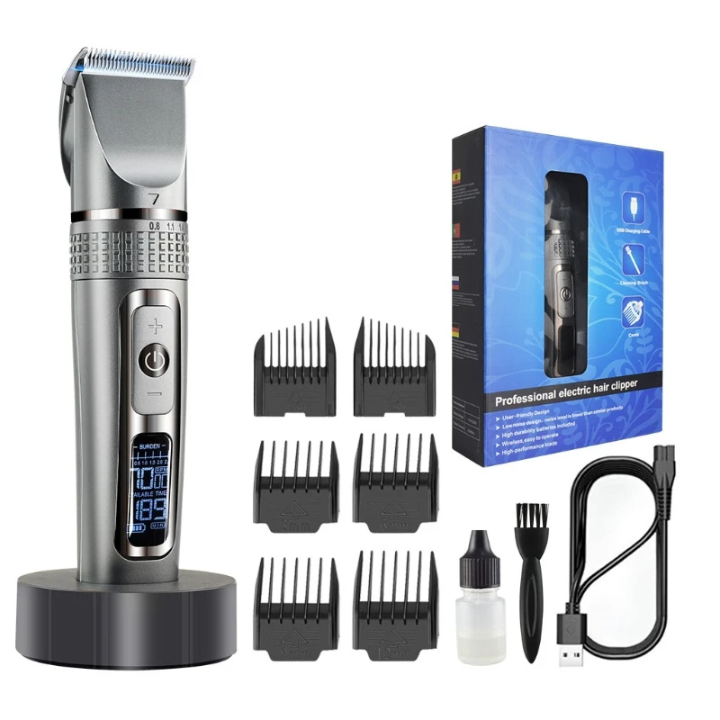 M2EE Portable Cordless Hair Clippers Waterproof Hair Clippers for