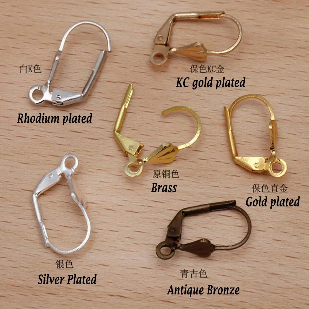 

1000pcs 10x17mm french leverback earrings hooks earring clasps earring findings jewelry accessories
