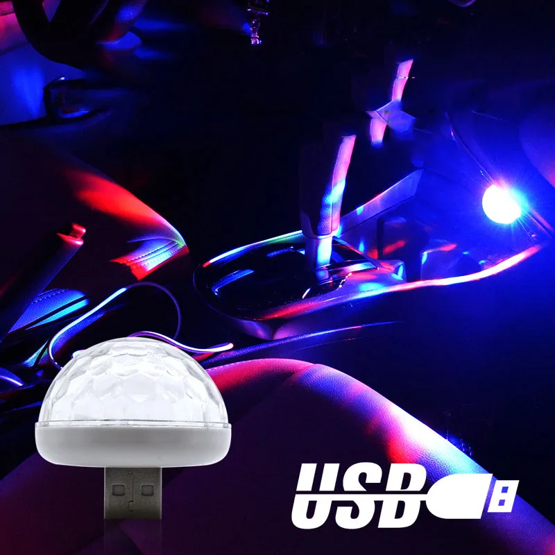 Универсальный многоцветный USB светодиодный автомобильный интерьерный осветительный комплект, атмосферный светильник неонового цвета, яркая лампа, интересные портативные аксессуары