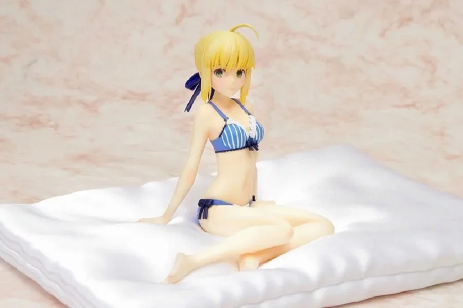 Аниме Фигурка Fate/stay Night Saber Lily Extra Bule купальник бикини Ver ПВХ 15 см коллекция моделей