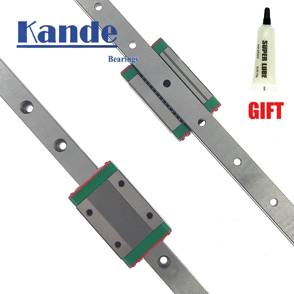 1 Set MGN15C linear bearing sliding block 550mm Linear Guide MGN15 For CNC 