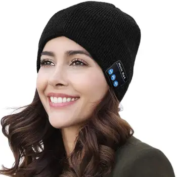 

UNCJC VH30 Bluetooth Beanie Hat Headphone with Mic Wireless Earphone music knitted Cap