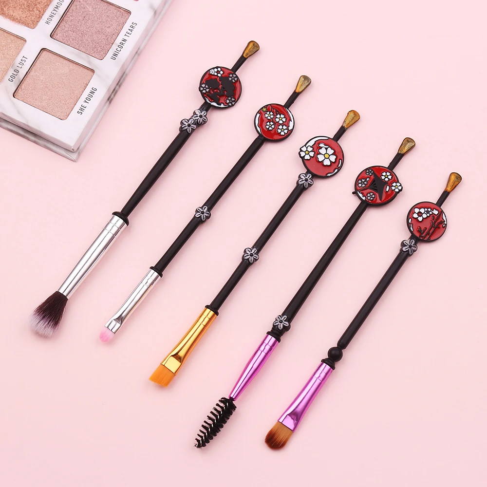 

Unique Design Japanese Sakura Makeup Brushes Sets 5pcs Facial Cosmetic Beauty Tool Kit Hot Eyeshdow Eyelash Lip Make Up Brush