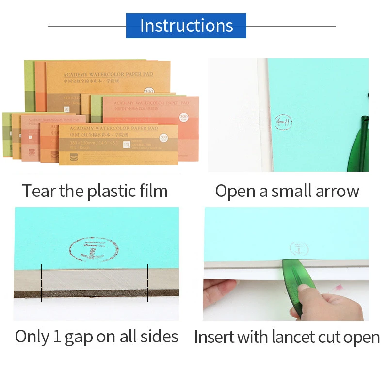 100% Cotton Professional Watercolor Paper 20Sheets Hand Painted Watercolor Book For Artist Student all Sketch watercolor paper sketch paper