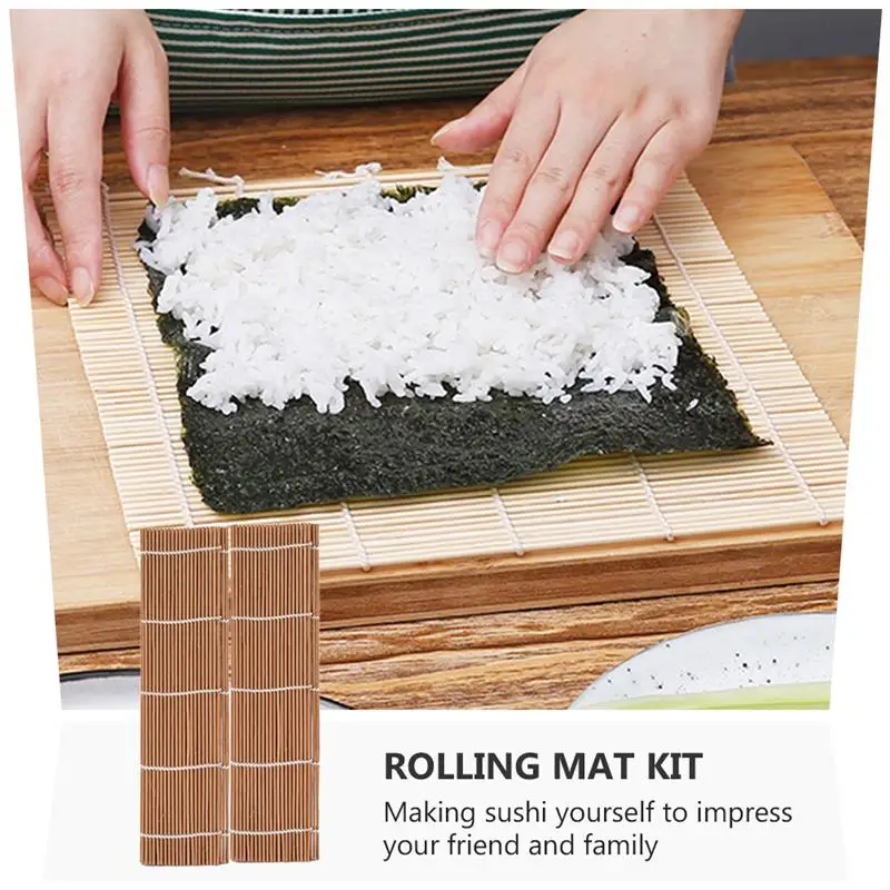 12 Pcs Sushi Making Kit, Bamboo Sushi Roller Mat, Bamboo Sushi