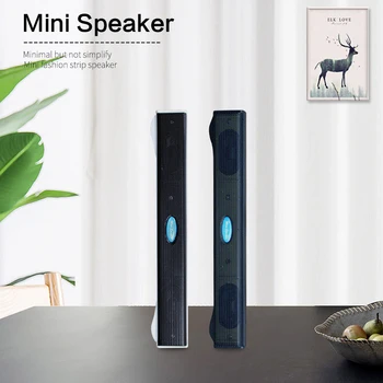 

Wired Mini Portable USB Speaker 3D Music Player Laptop/Computer/PC Speaker Amplifier USB Sound Bar Stick Music Player Speakers