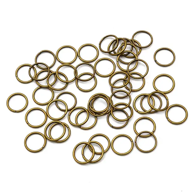 5-500pcs/lot 3-20mm Metal Single Loops Open Jump Ring & Split Ring Connectors For DIY Jewelry Making Findings Supplies Bronze