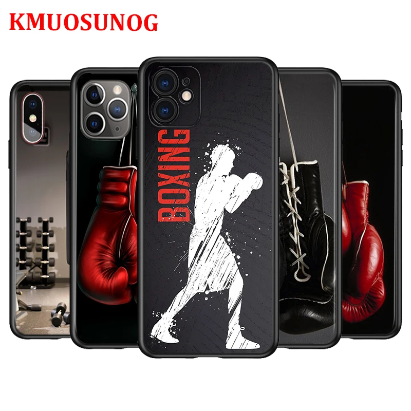 Strong Boxing Gloves Silicone Cover For Apple IPhone 12 Mini 11 Pro XS MAX XR X 8 7 6S 6 Plus 5S SE Phone Case iphone 12 mini  case