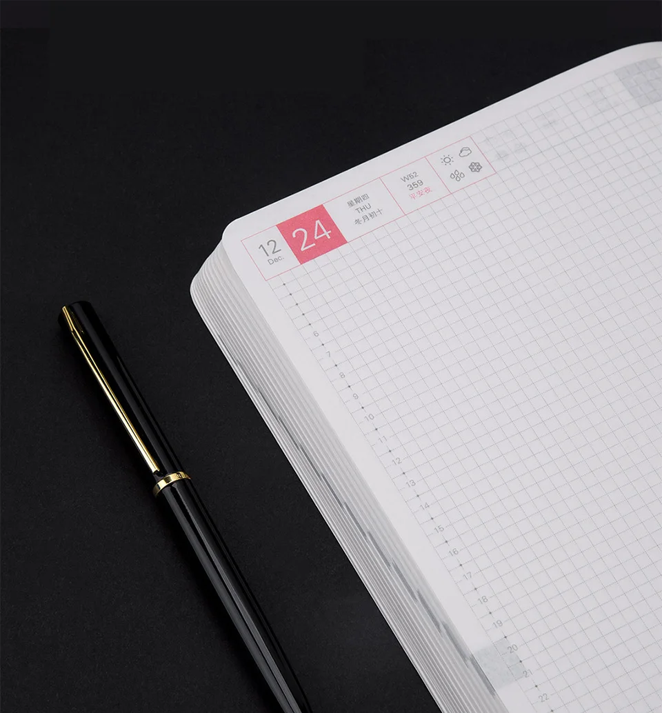 Xiaomi Mijia Youpin kinbor year-round notebook A5A6 mouth Bachuan paper calendar hand account stationery plan schedule