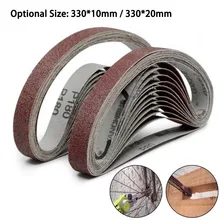 Bandes abrasives en oxyde d'aluminium pour le travail du bois, grain assorti pour le bois, polissage du métal doux, 10 pièces, livraison gratuite