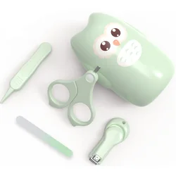 Bebé recién nacido de Trimmer Set de cuidado de uñas de bebé niños seguro portátil cortaúñas tijeras pinza de archivo con caja de niños Kit de manicura