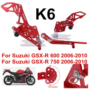 

Red Style CNC Motorcycle Reat Footrest Foot Pedal Pegs Set For Suzuki GSX-R 600 750 GSX-R GSXR D40