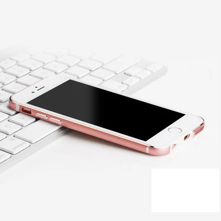 RoseGold Алюминий+ силикон 2 в 1 мягкий бампер для iphone 7 SE 5 5S 6 6s 8 Plus X XS MAX XR чехол рамка для iphone XS MAX чехлы для телефонов - Цвет: RoseGold