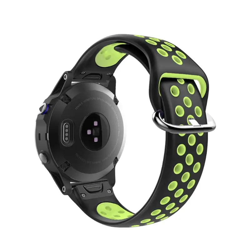Силиконовый ремешок для часов, быстросъемный браслет для Garmin Fenix 5/5 Plus/6/6Pro Kit R9UA - Цвет: D