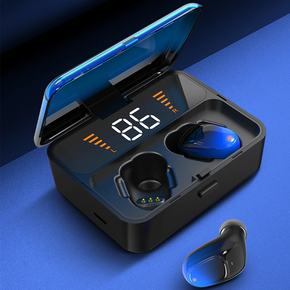 

Bluetooth Earphone Auto Pairing With Charging Box Earbuds Stereo Wireless Power Display Touch Control Sports Noise Cancelling