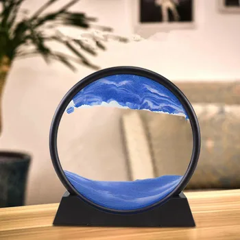 

Hourglass New Arrival Hourglass 3D Natural Landscape Flowing Sand Picture Moving Grit Hourglass Colorful Hourglass Sand#g3