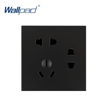 

Wallpad Luxury 7 Pin Socket Electric Outlet Function Key For Wall White And Black Plastic Module Only