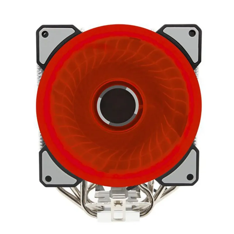 4 Heat Pipes Двухбашенный процессор кулер 2 тепловых труб 2pin вентилятор RGB для компьютера процессор Охлаждающий вентилятор кулер для Intel и AMD 2 cpu кулер вентилятор - Цвет лезвия: 4 Heat Pipes