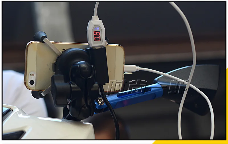 Держатель для мобильного телефона для мотоцикла, зарядное устройство USB с переключателем, держатель для мобильного телефона для электромобиля
