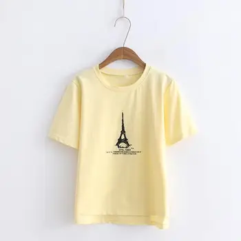 

new printed summer cotton t shirt women short sleeve fashion Casual T-shirt 2020
