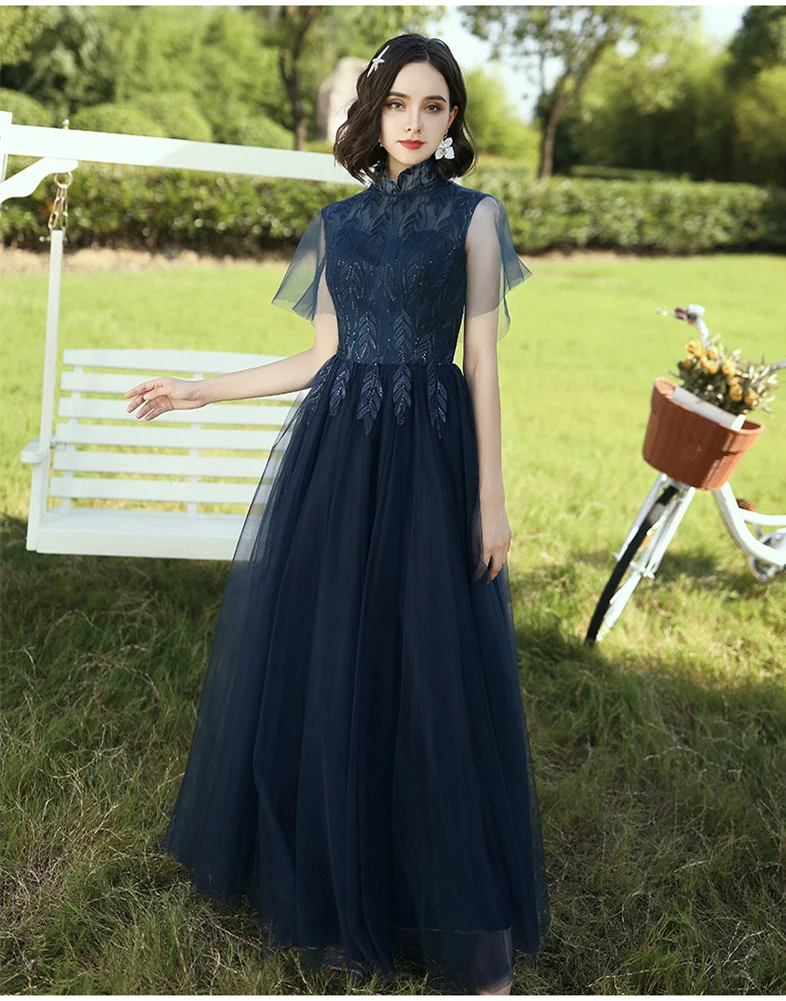 vestido soltinho vestido de madrinha gola alta