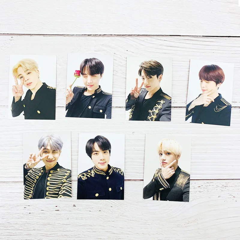 7 шт./компл. KPOP Bangtan Boys World Tour Love Yourself говорят сами финального концерта Фотокнига ЛОМО карта Цзиминь Юнга Кук(8*11 см