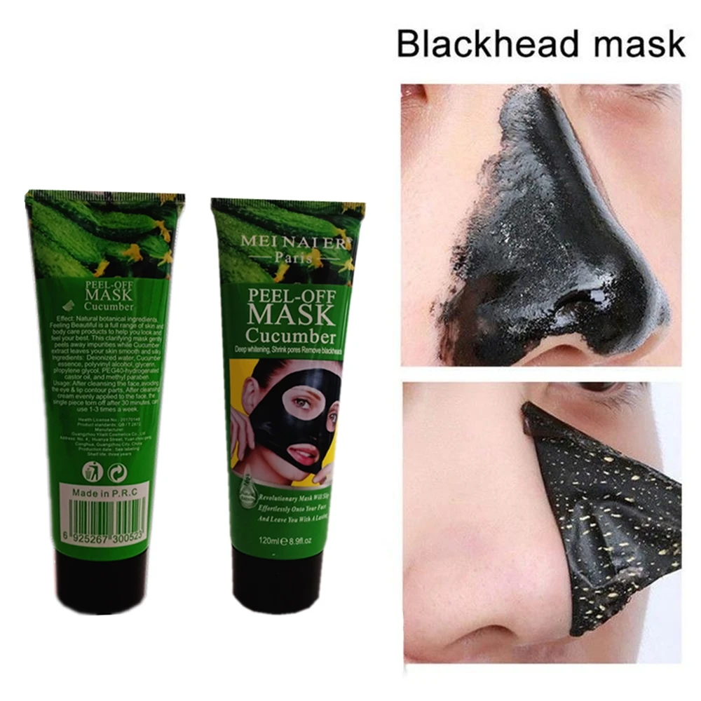 Маска для лица Blackhead удаление Глубокая чистка огурец питают, для лечения прыщей, черная маска для лица, носа, инструмент для удаления прыщей, Чистка Пор, сужение