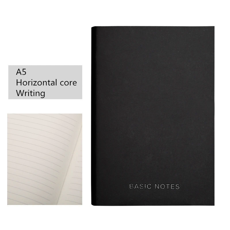 

A5 Black Notepad Notebook Diary Daily Memos Planner Agenda Notebook Sketchbook with Box Office Student Business Christmas Thanks