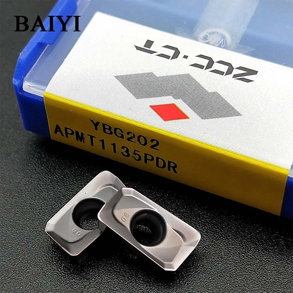 10 шт. ZCC.CT APMT1135PDR YBG202 apmt1135 режущие инструменты из карбида вольфрама фрезерные