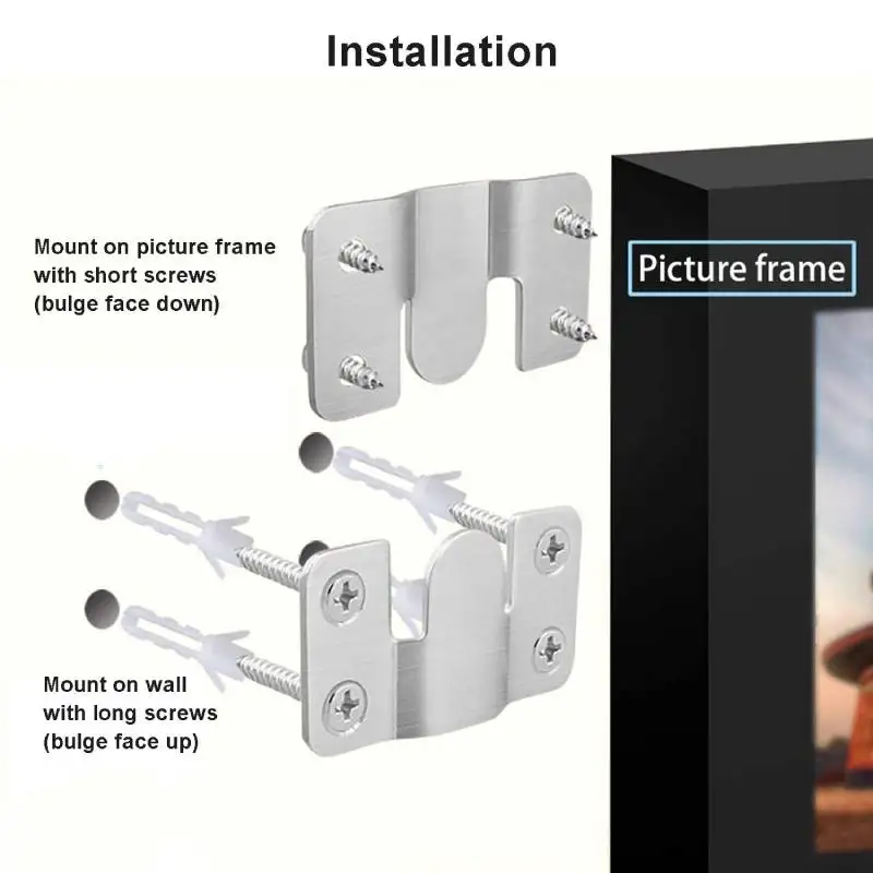 Bed Slats Connectors 8Pcs Stainless Steel Sectional Connector Furniture Interlock Bracket With Screws For Sofa Photo Frame Mirror