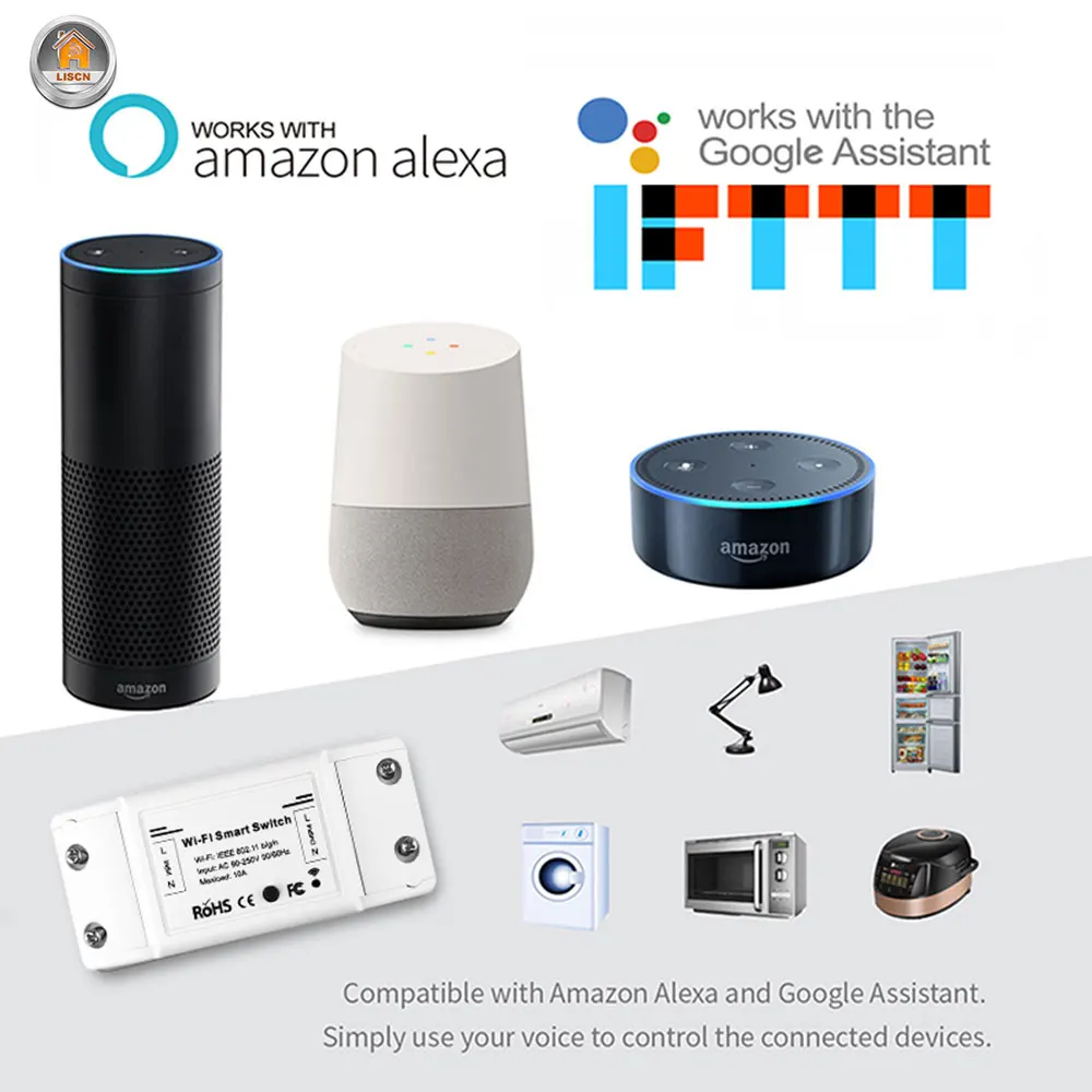 3 шт DIY Wifi умный переключатель светильник контроллер питания умный дом Wifi переключатель с Alexa Google модуль автоматизации дома
