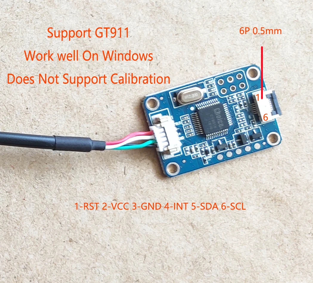 USB контроллер для емкостного сенсорного экрана GT911/GT910/GT912/GT928/GT9271/GT9110/GT5668/GT1151/GT967/GT9147 Win8 10 Raspberry Pi