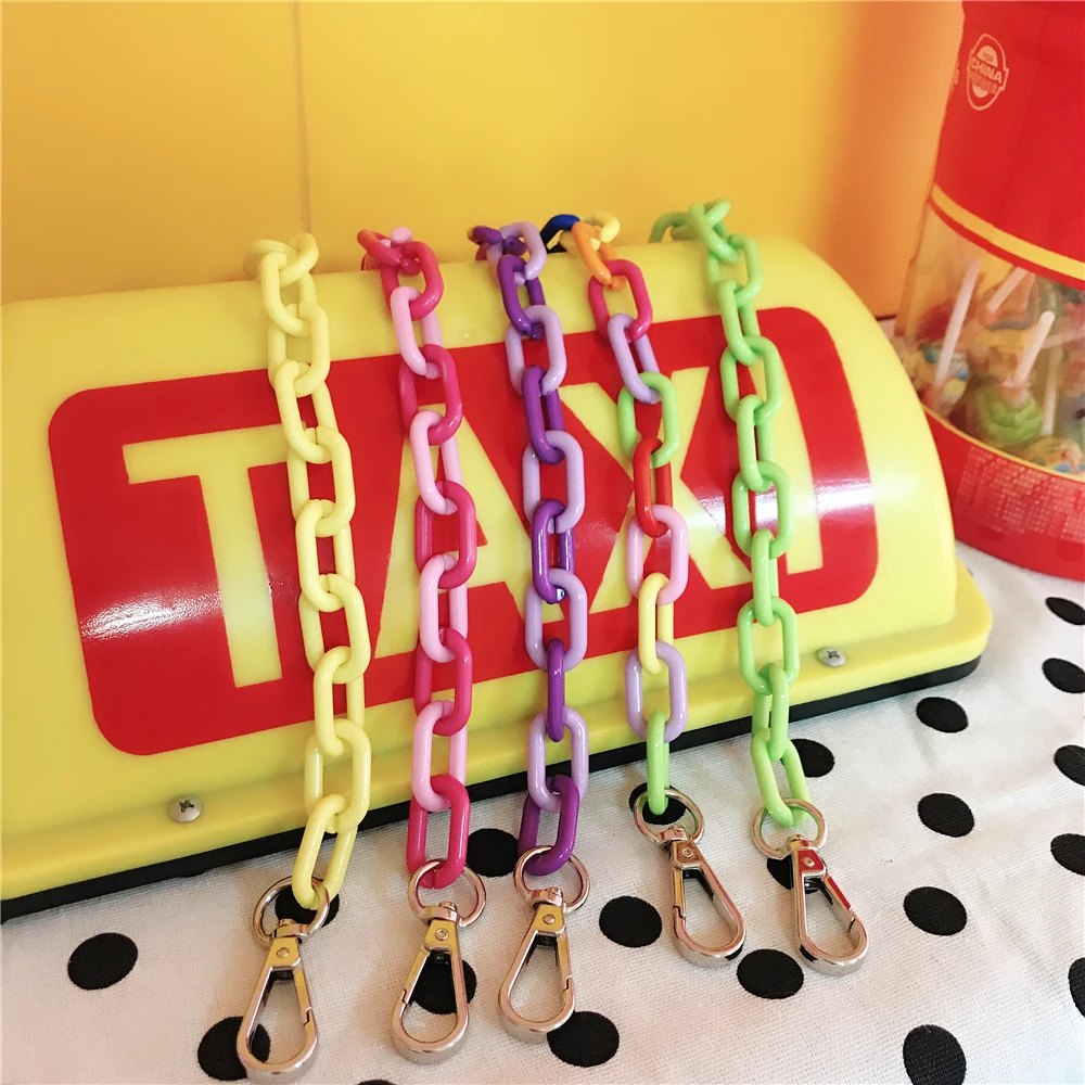 

Colored Belt Bags Strap Cummerbunds for Women Rainbow Shoulder Pant Jean Key Chain Hanger Handbag Straps Decorative chain bag