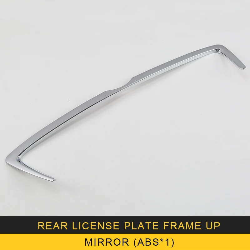 CARMANGO for Toyota C-HR Auto Car Styling Rear Trunk Decoration Chrome Cover Trim Frame Sticker Exterior Accessories