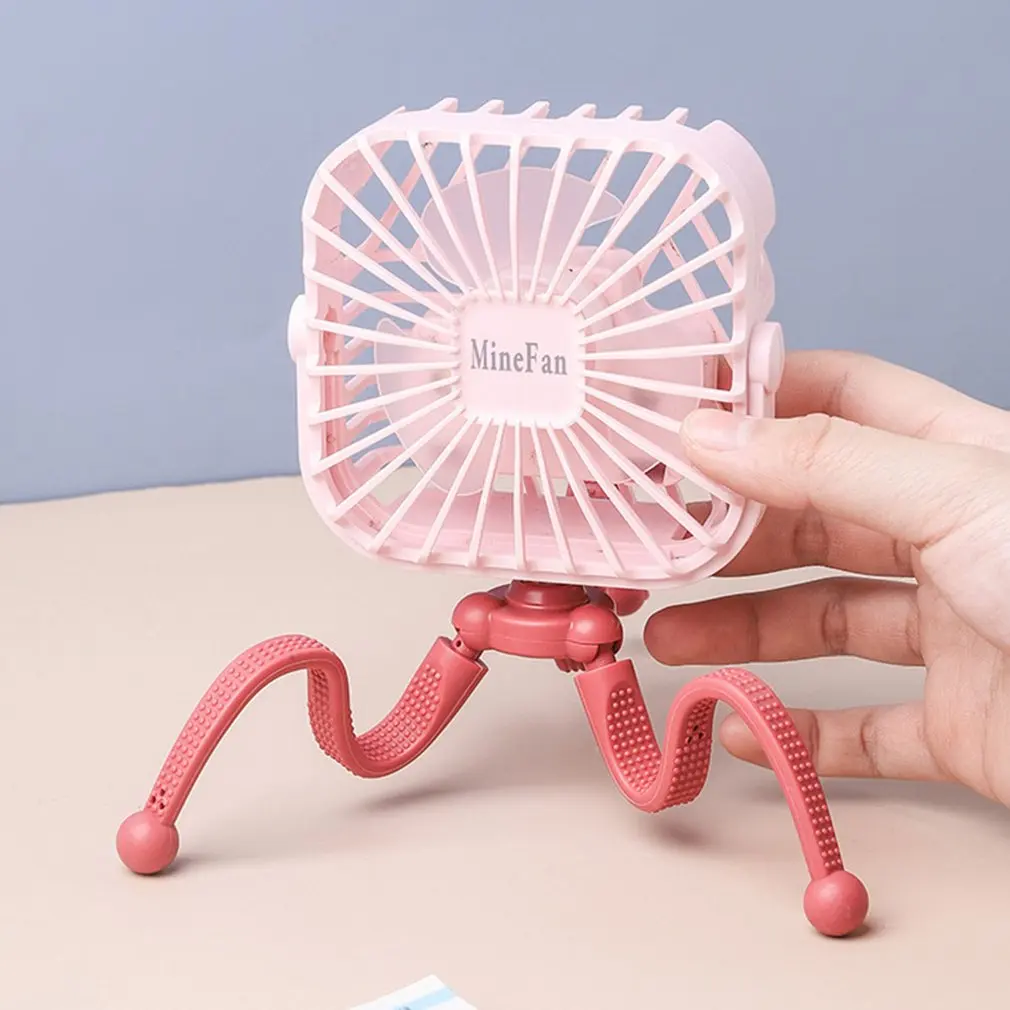 USB Portable Fan Cold Fan Hands Adjustable Octopus Stand Fan