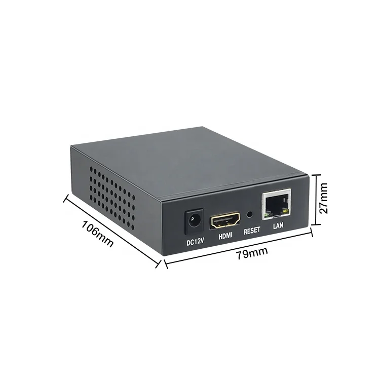 HV HE06 4K HD HDMI кодировщик H.265 к Ethernet для IPTV Onvif поддерживает RTSP HTTP RTMP UDP многоадресный