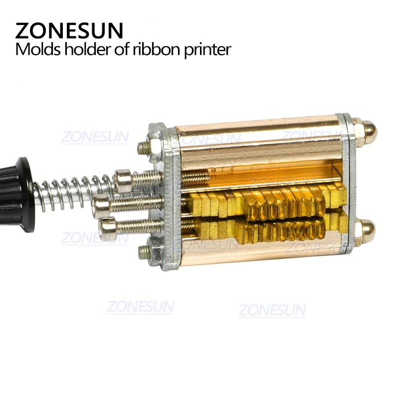 ZONESUN держатель формы ленточный принтер DY8 HP241 устройство кодирования тепловая головка штамповки принтер Термоблок принтер письмо высечки