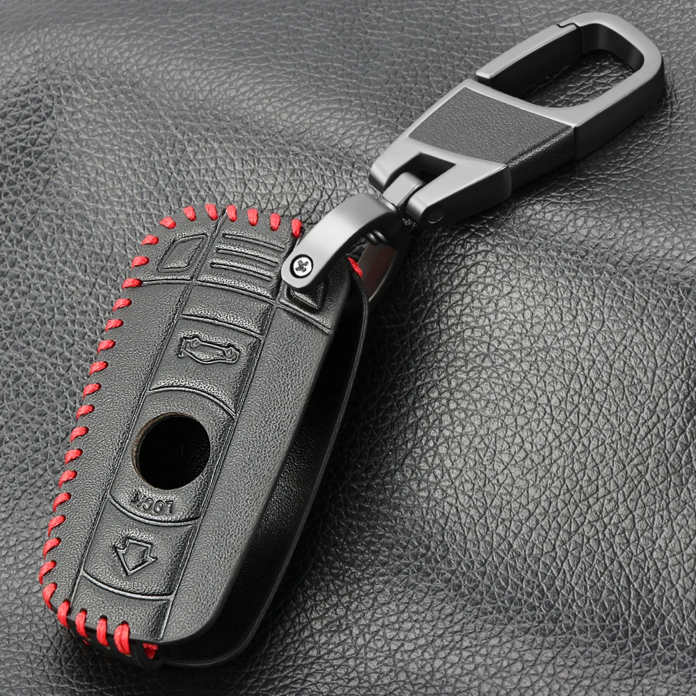 HIBEYO Coque De Clé De Voiture Compatible Avec BMW Série 2 Série 3 5