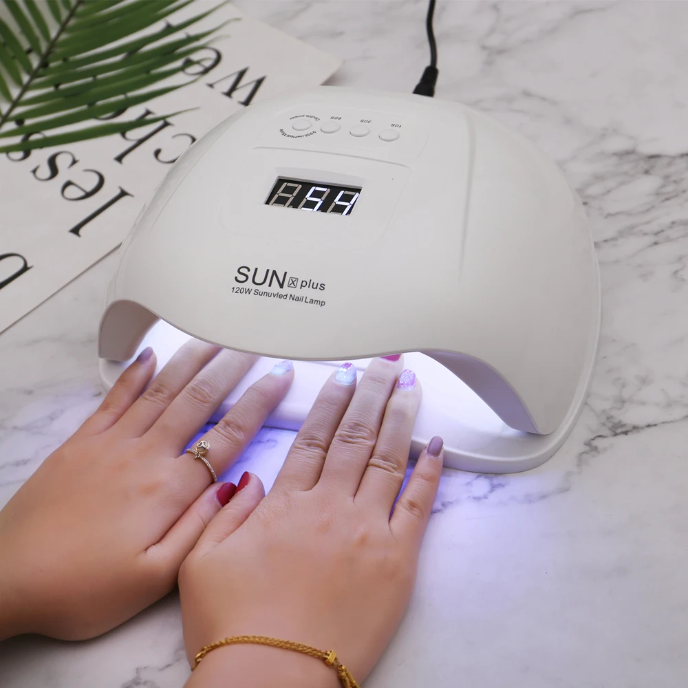 SUN X Plus 54 Вт Светодиодный УФ-светильник для ногтей сушилка для всех типов геля Светодиодный УФ-лампа для ногтей отверждающая лампа таймер установка лампа для маникюра гель